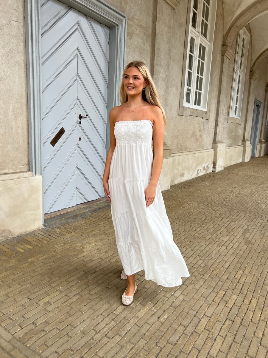 Syma white summer dress - Aaberg DK