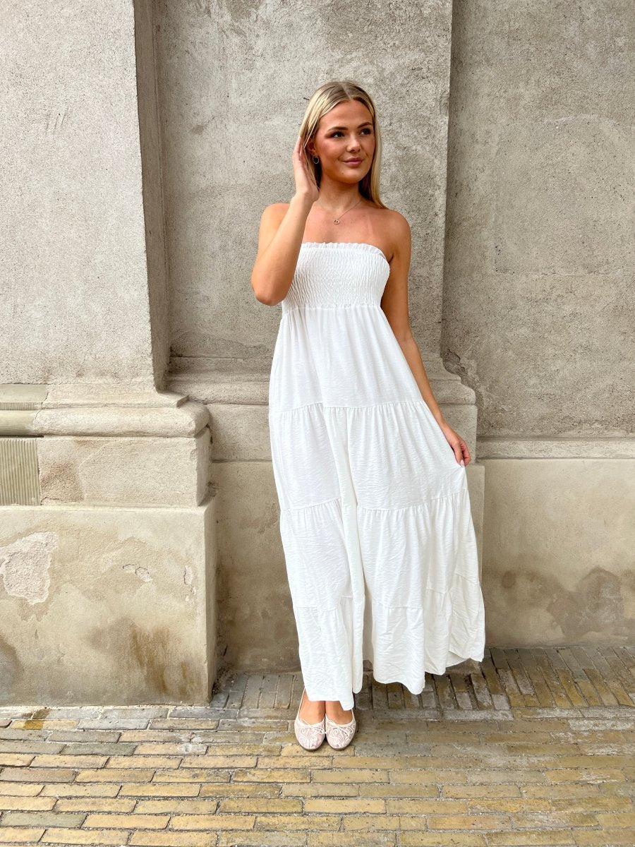 Syma white summer dress - Aaberg DK