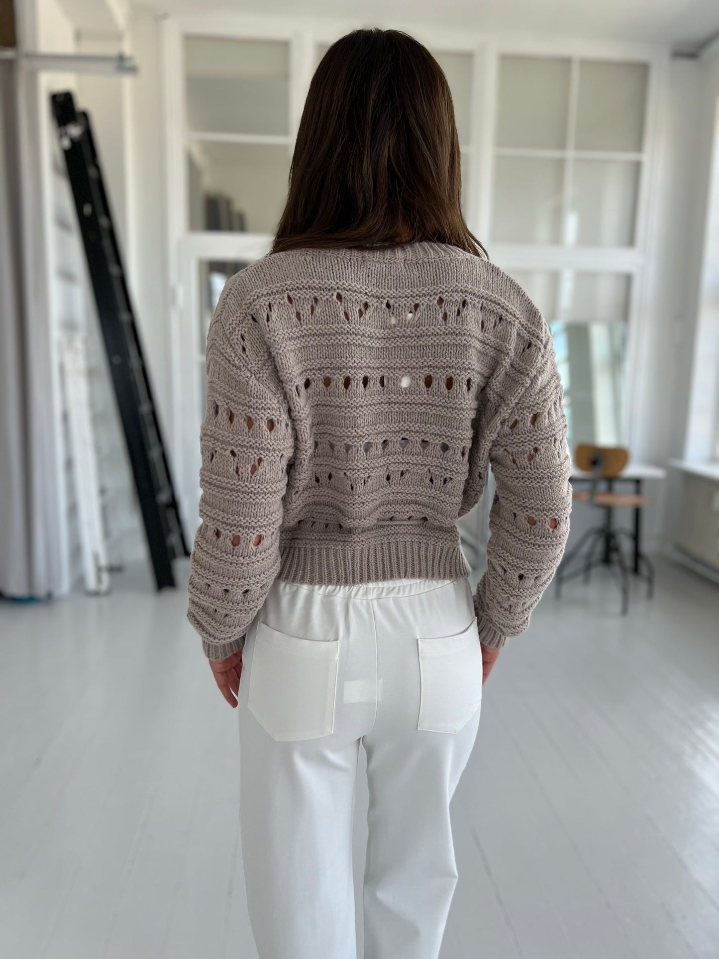 LUCCE taupe cardigan (5022)