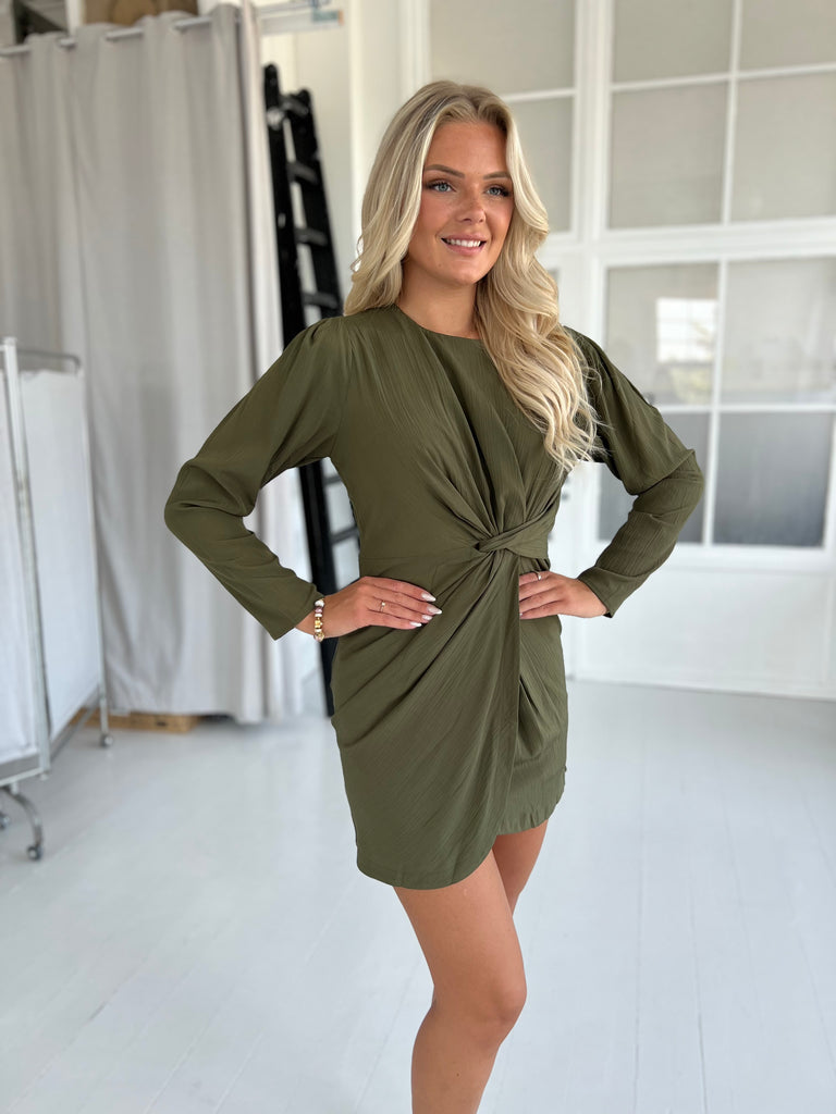 Lovie and Co khaki dress (4570)