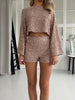 Lucce champagne shimmer shorts