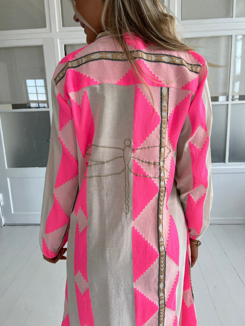 Gaspar Love print dress