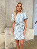 Golden Live blue jaquard dress