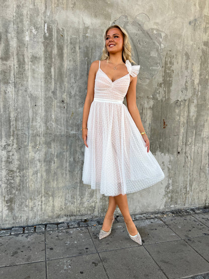 Soky white tulle dress (3377)