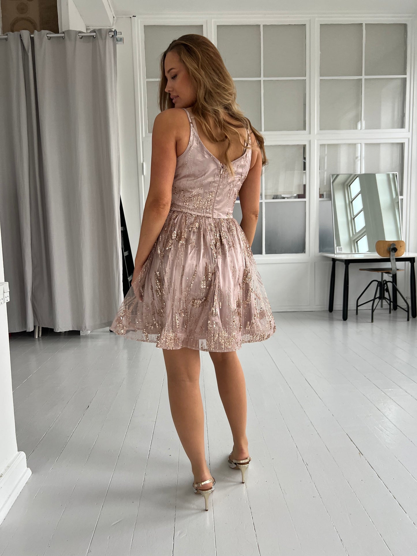 F&P rose shimmer dress (2108)