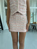 Elli white rosa boucle skirt