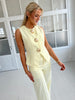 Elli White seashell lemon vest