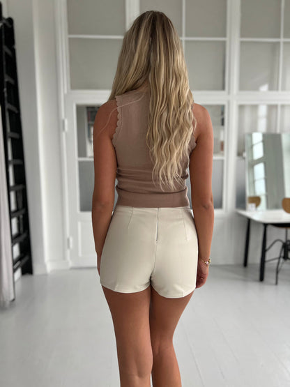 Azaka beige shorts (7219)