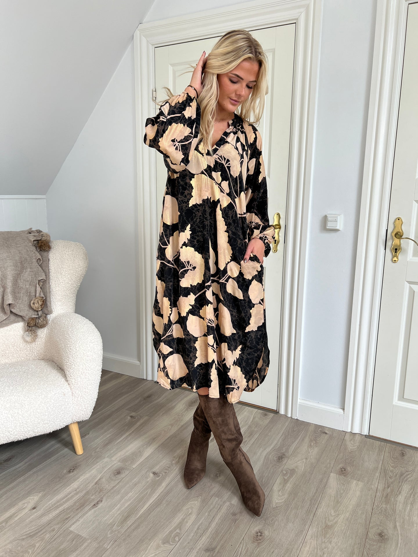 LUNA Nelly dress Fall Leaf - Åberg Copenhagen