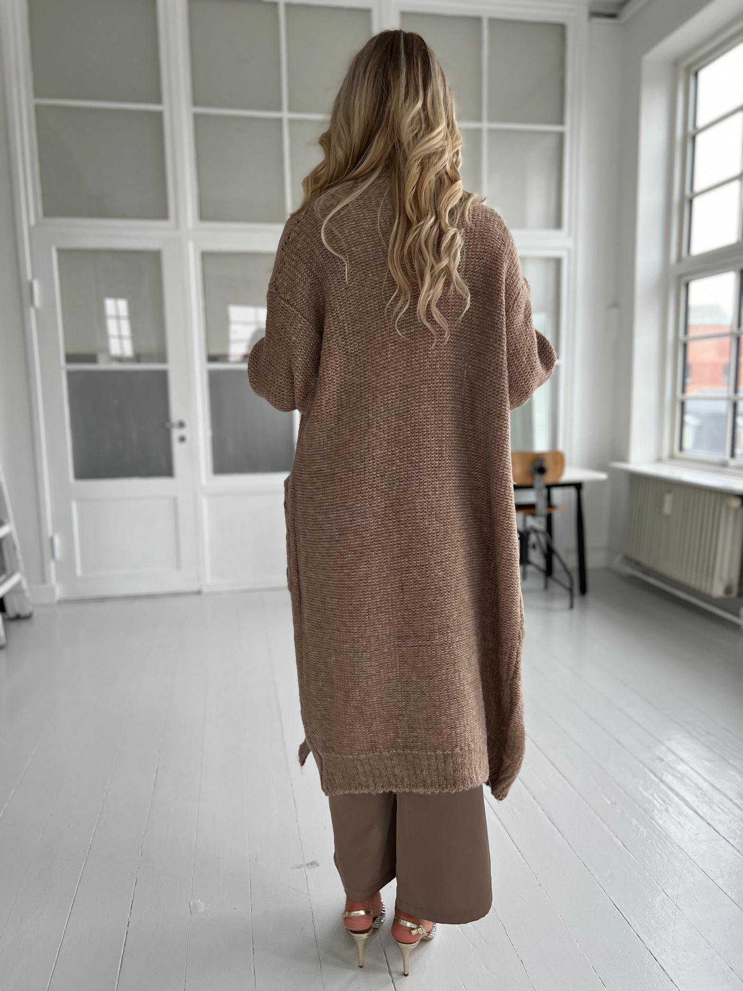 Azaka long knit cardigan (8923)