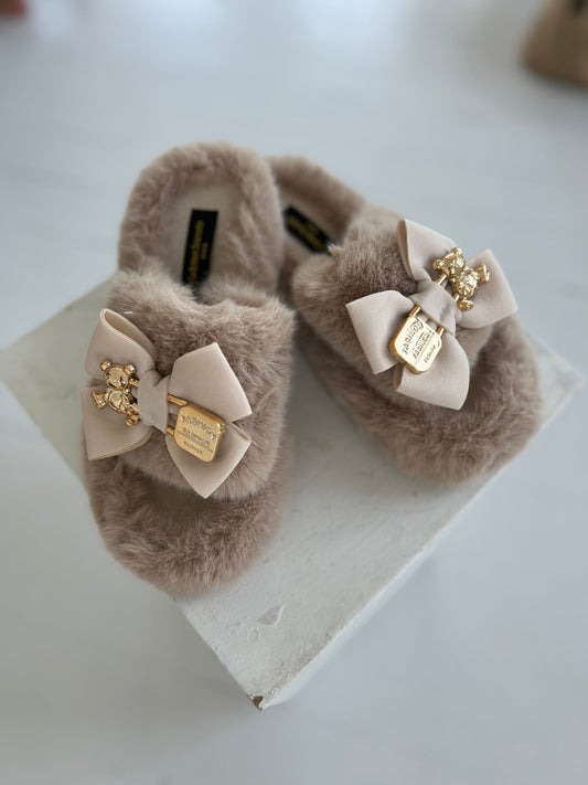 Bottine taupe slipper (9083)