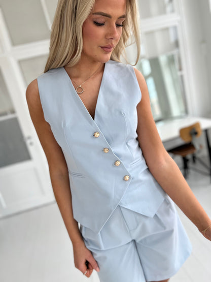 Exquiss light blue vest (579)