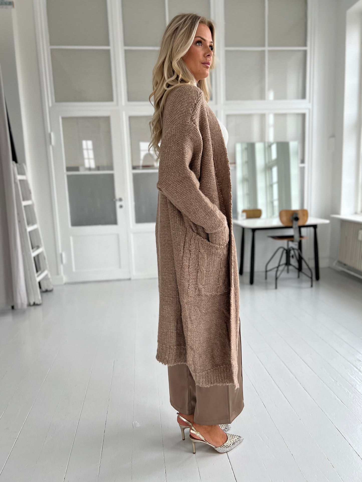 Azaka long knit cardigan (8923)