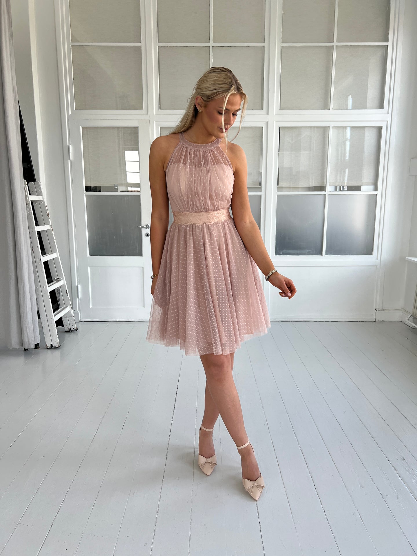 Soky rose tulle dress