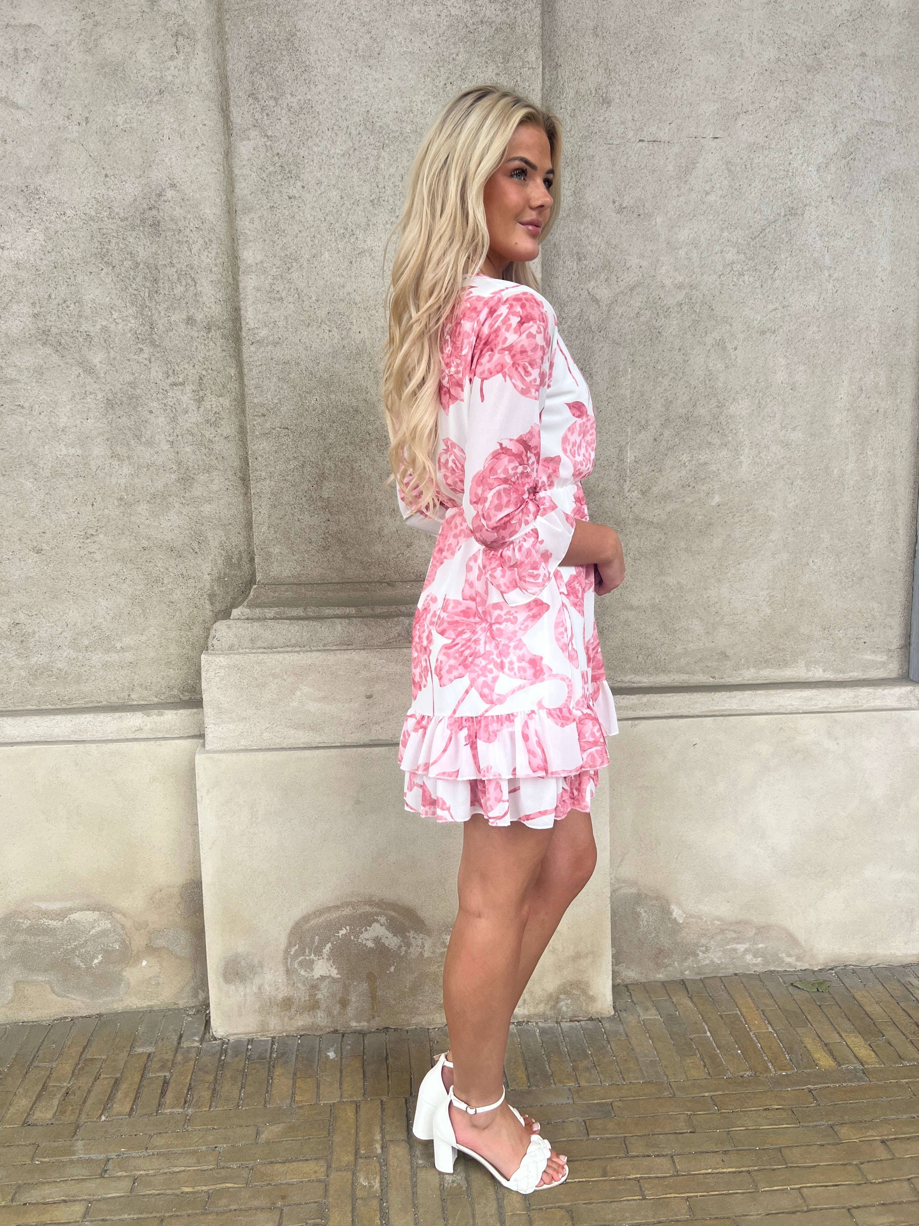 Estee ruffle flower dress