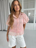 Azaka rose romantic blouse