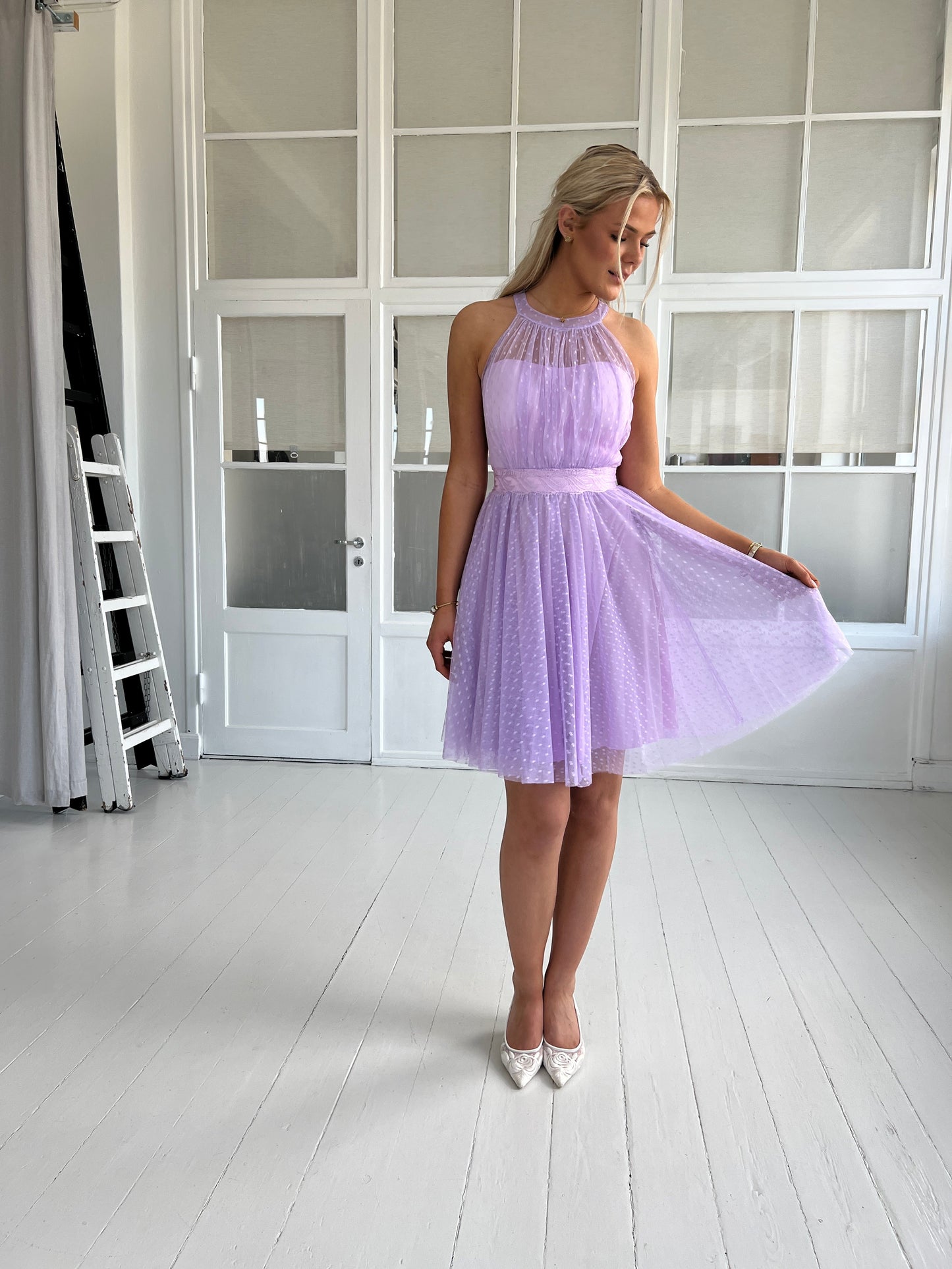 Soky light purple tulle dress