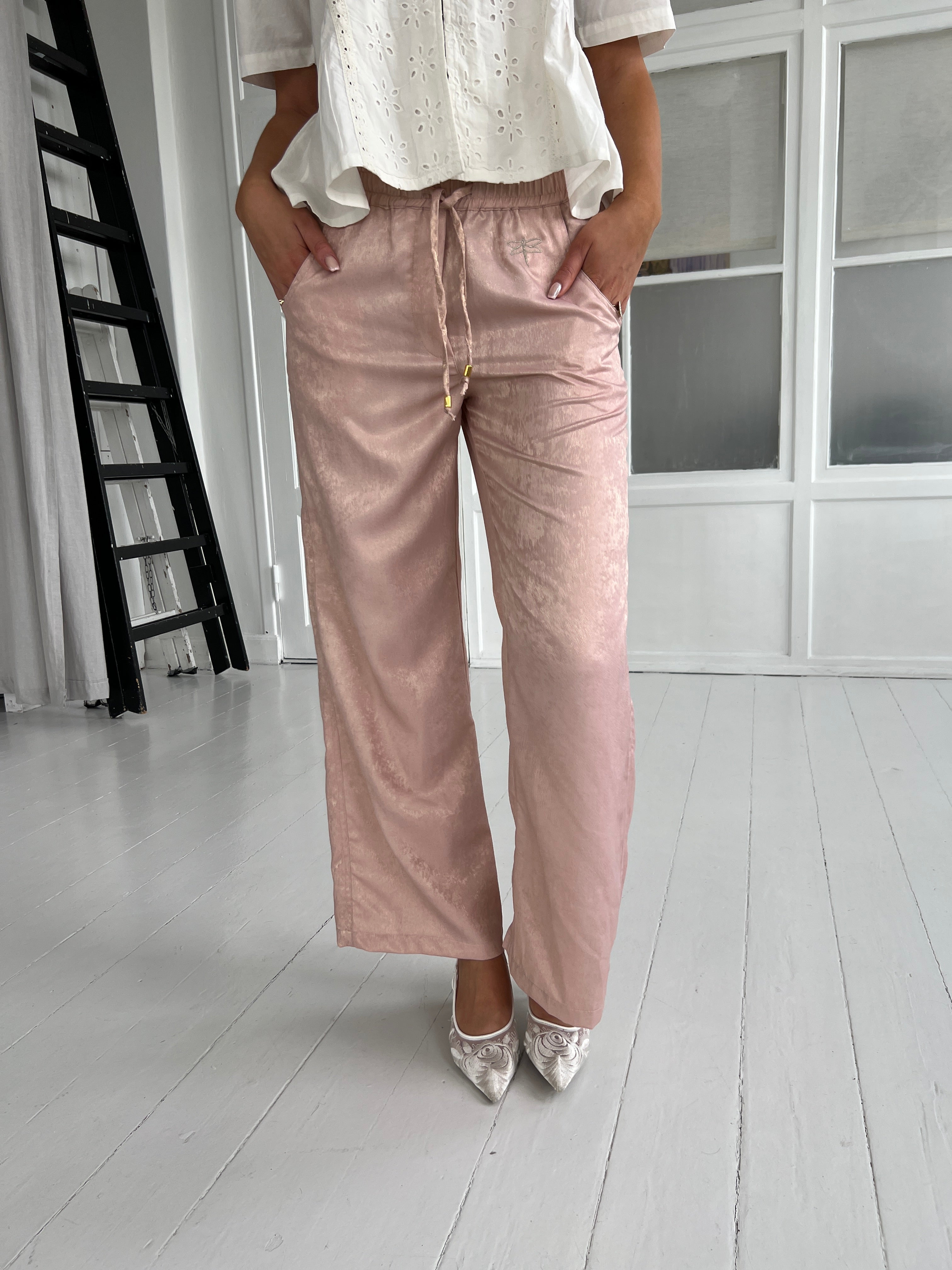 Gaspar Honolulu rose gold pants