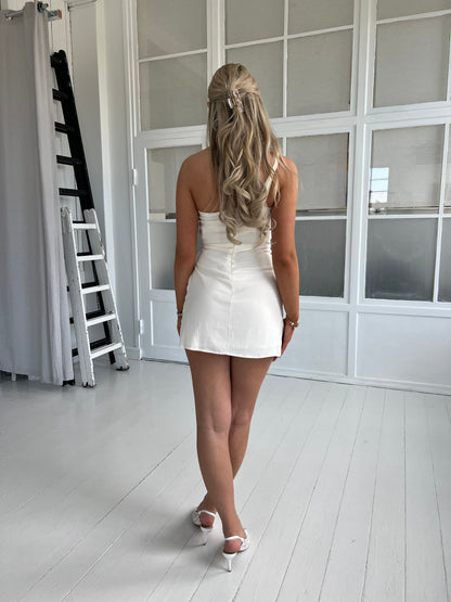Lucce one shoulder wrap dress