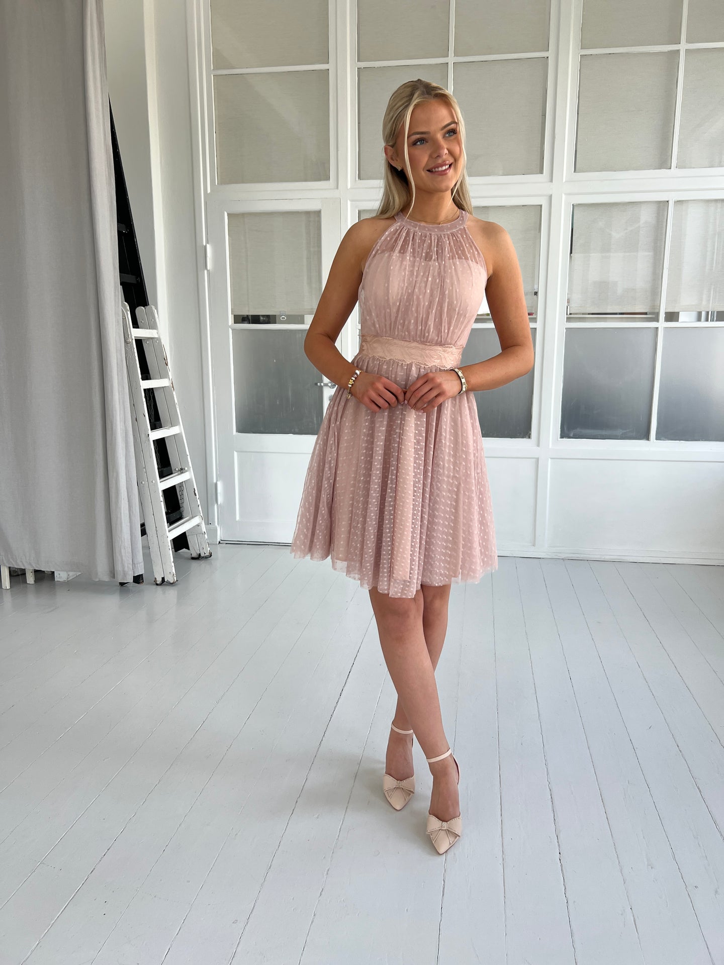 Soky rose tulle dress