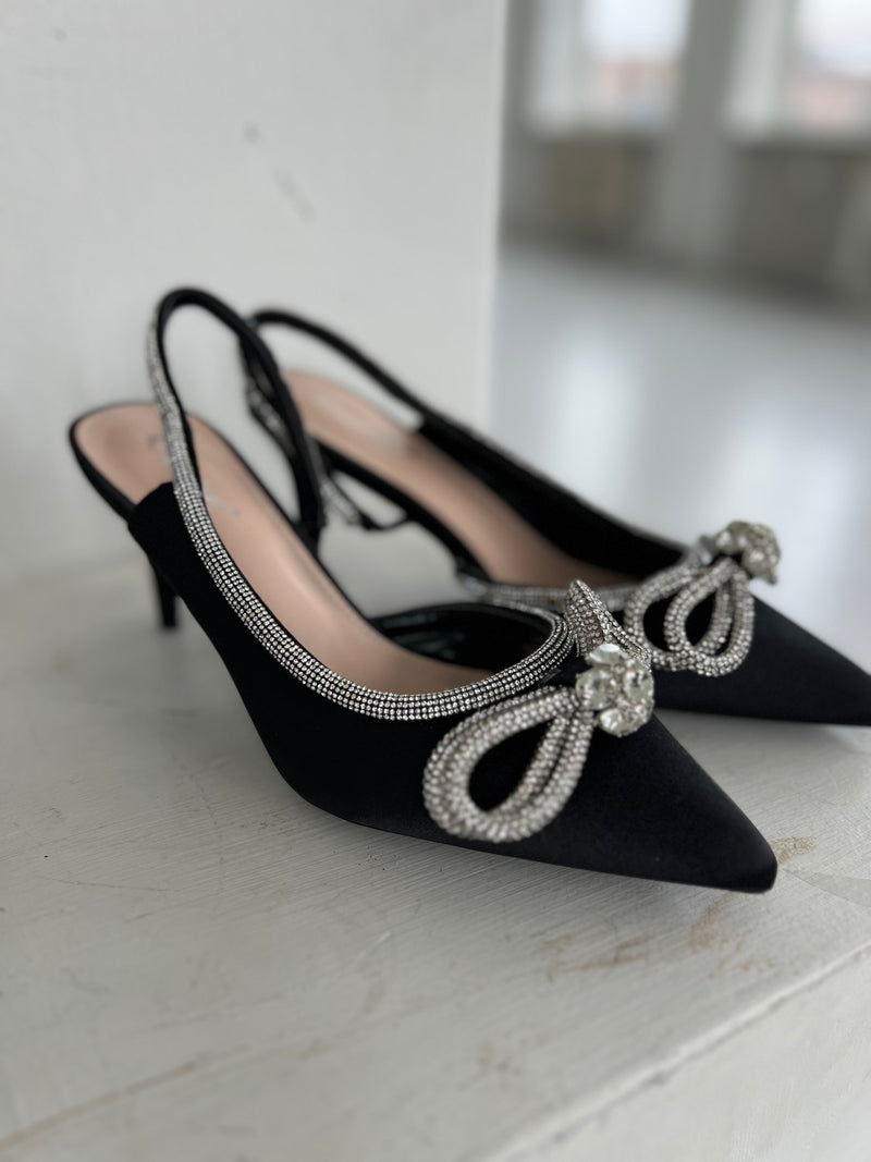 RandBe Black bow heels (611) fra webshoppen Aaberg Copenhagen