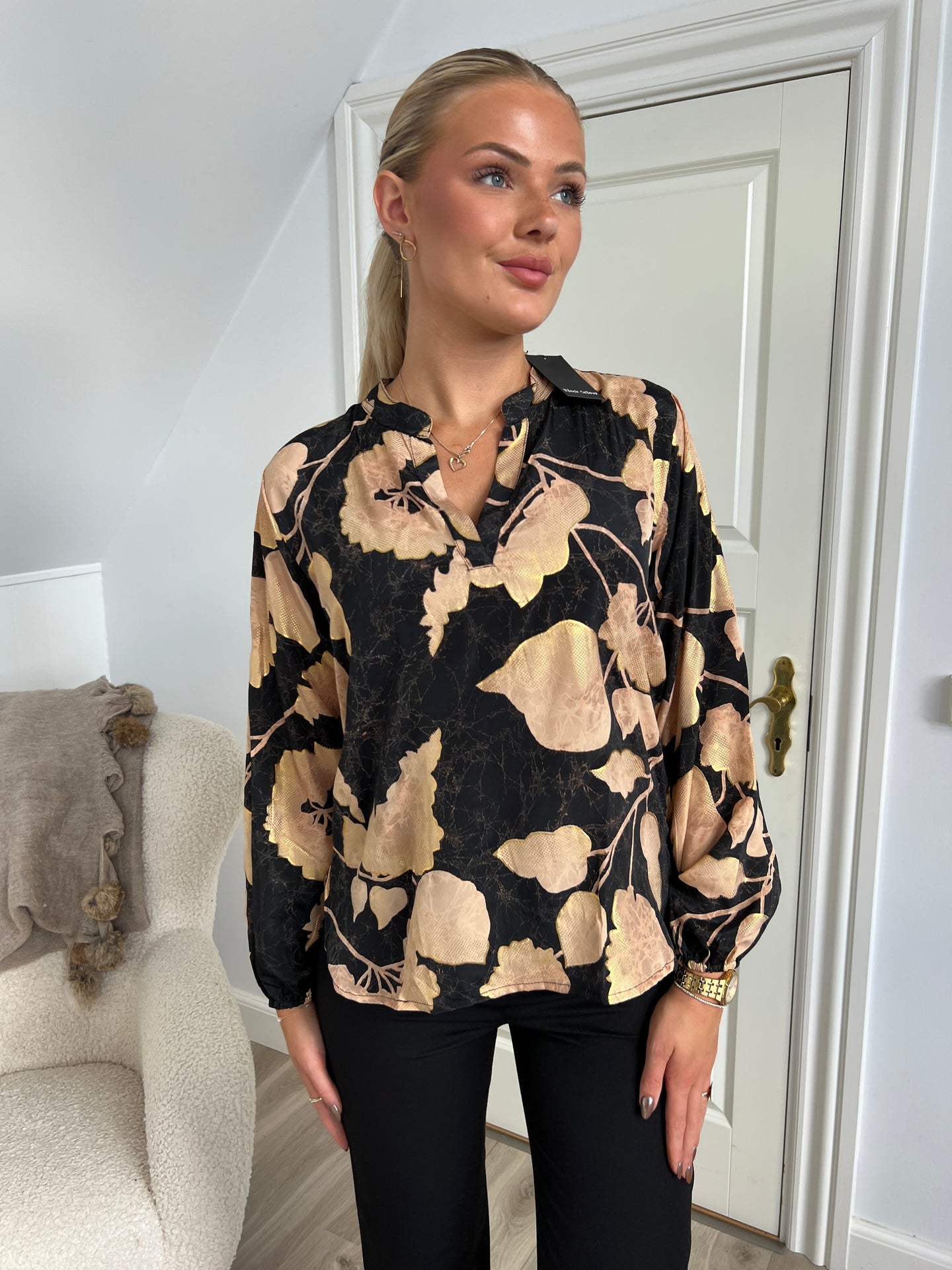 LUNA blouse Fall Leaf - Åberg Copenhagen