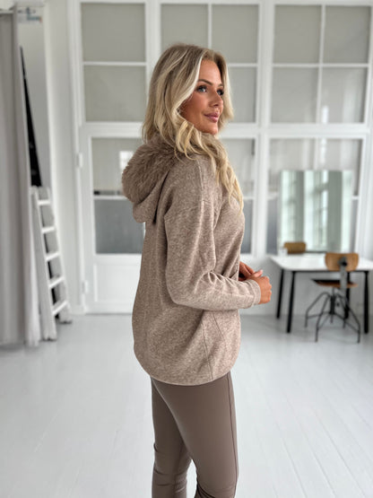 Lamiar taupe cardigan