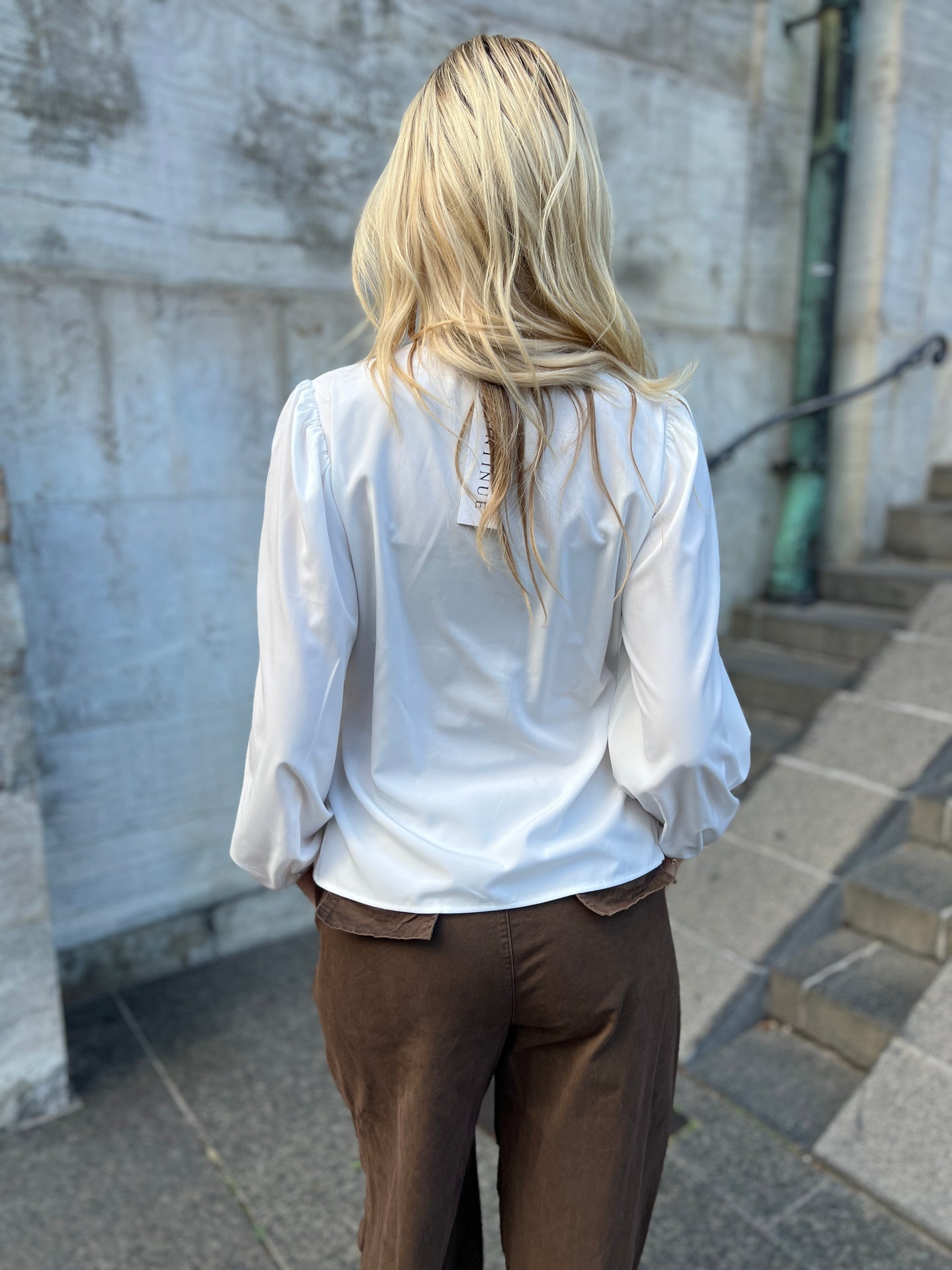 Continue skjorte -chloe smock white