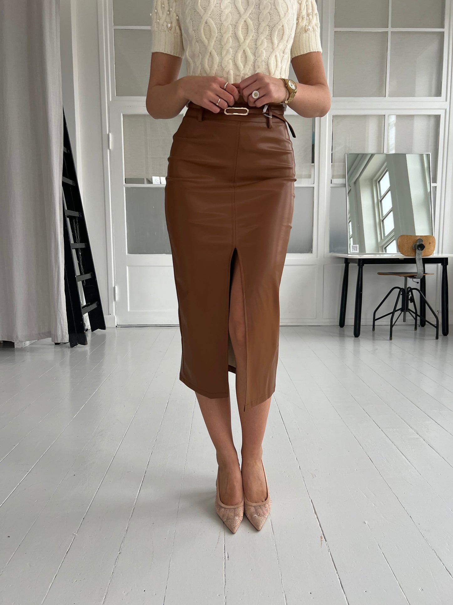 Its may camel skirt (9668)