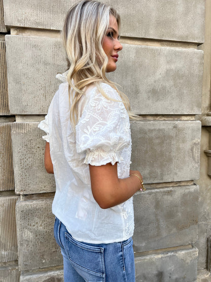 Kilky white bohemian shirt (548)