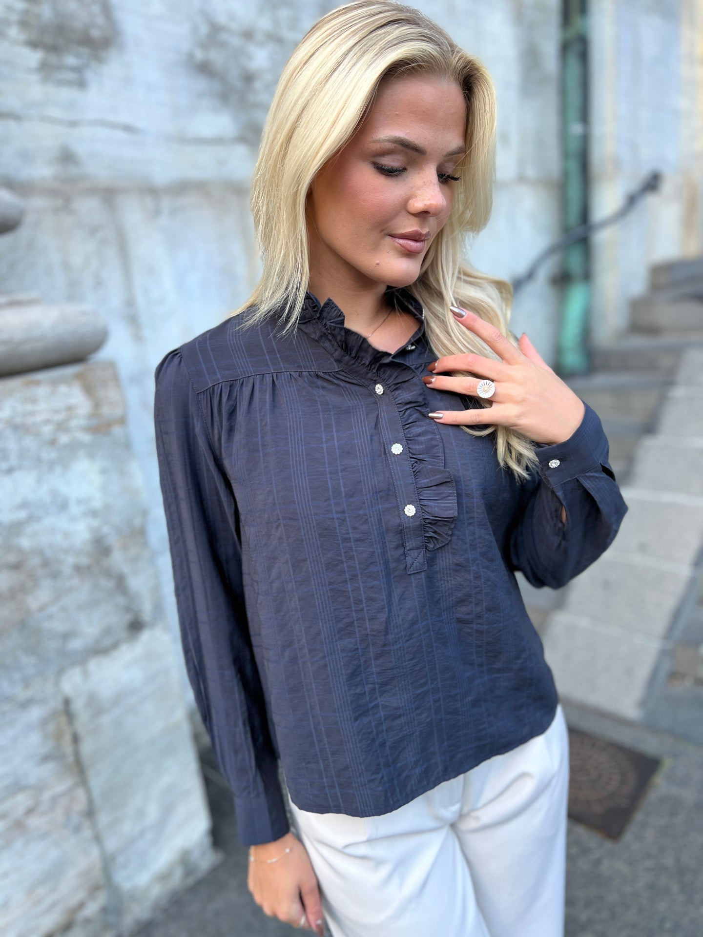 Continue - Skjorte - Ariana Navy blue
