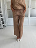 Gaspar Honolulu Dark sand poplin pants