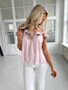 Elli rosa satin top