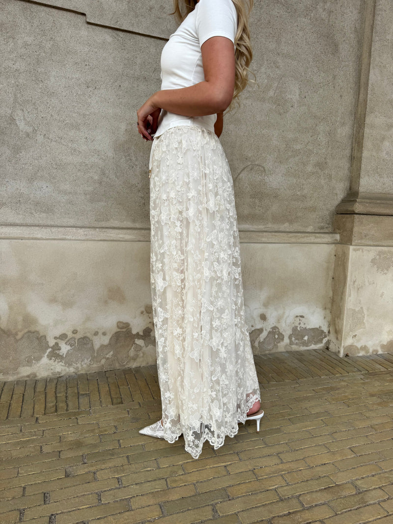 Rosie long lace skirt