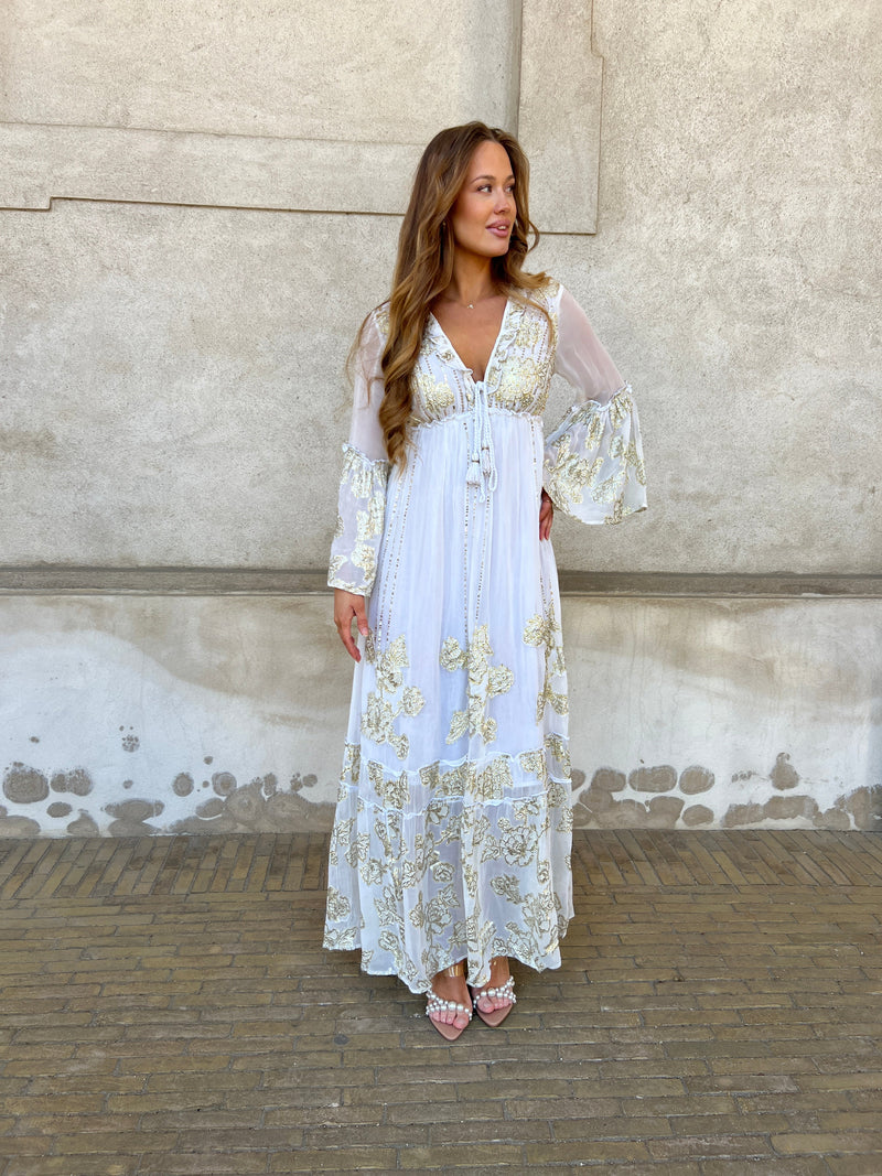 GD golden days white bohemian dress