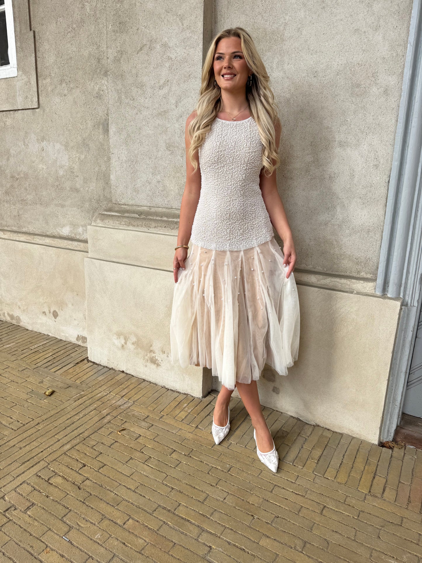 Auluna beige dress