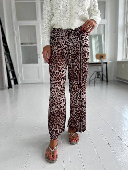 Estee Leopard pants (6485)-shorts-Åberg CPH-Åberg Copenhagen DK