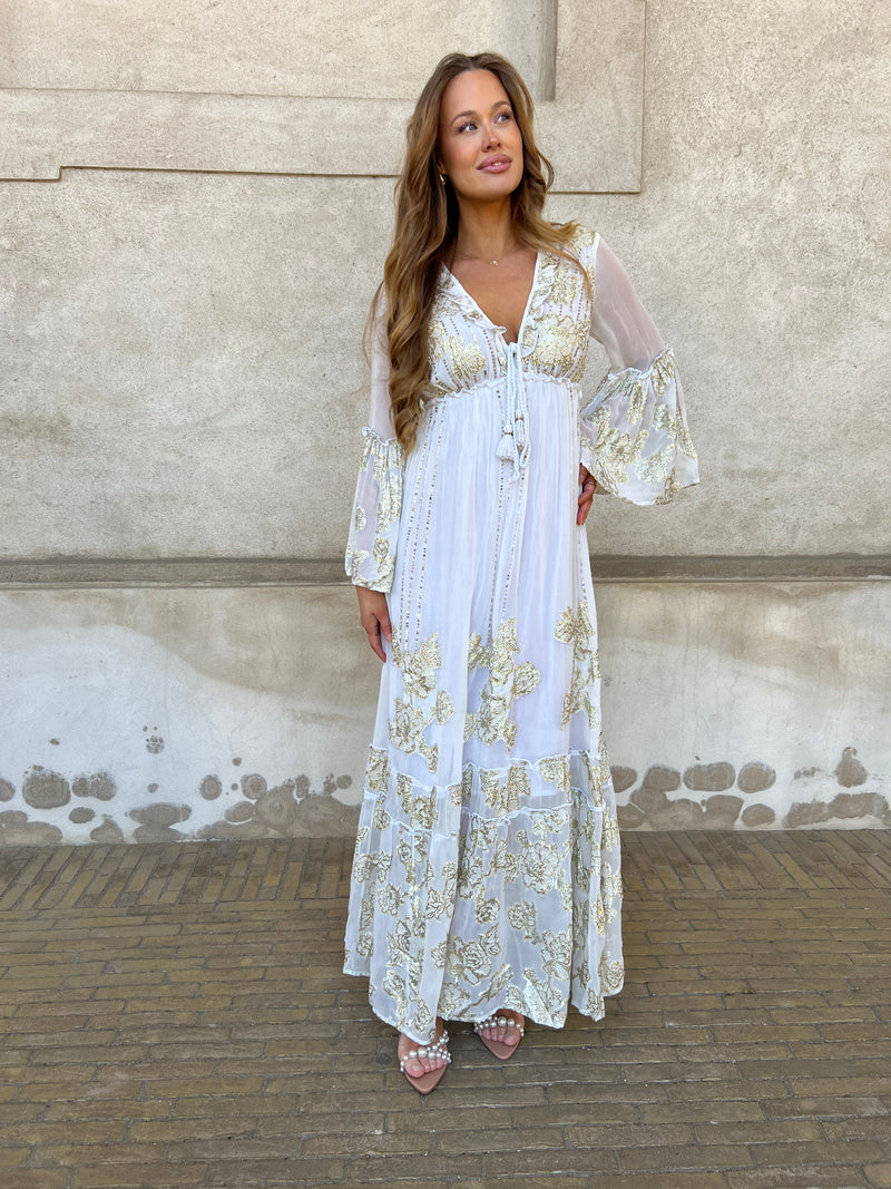 GD golden days white bohemian dress