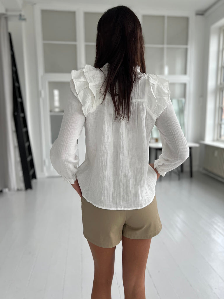 Majolica white blouse (9958) fra webshoppen Aaberg Copenhagen