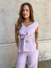 Elli striped linen top
