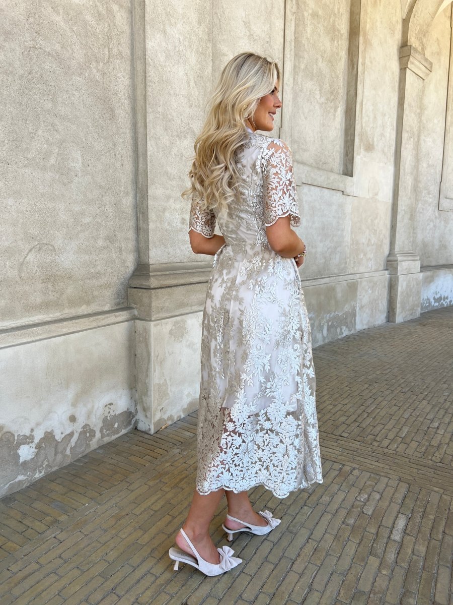Alma champagne dress - Aaberg DK