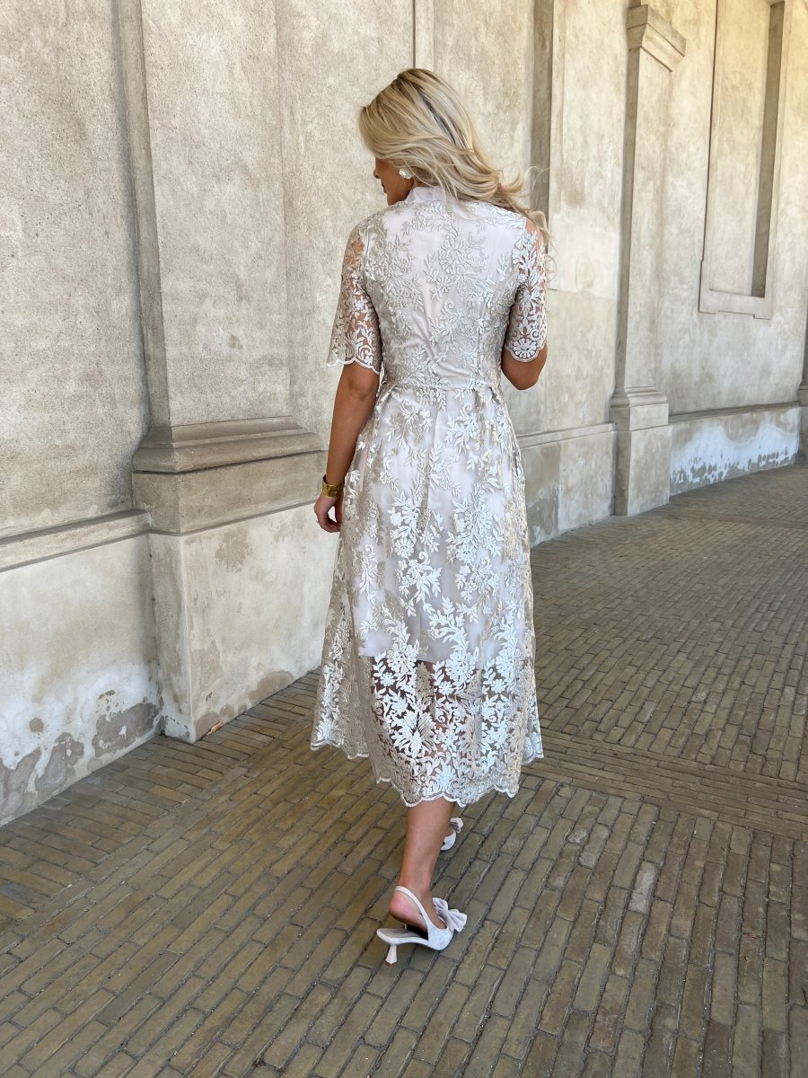Alma champagne dress - Aaberg DK