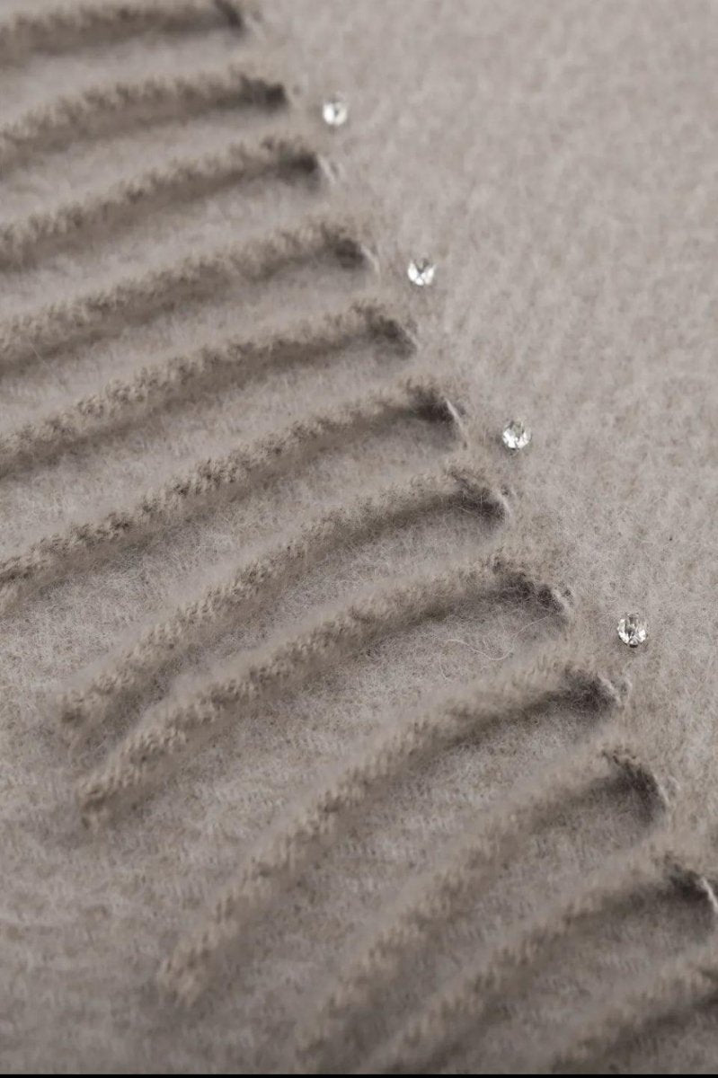 Angel taupe halstørklæde - Aaberg DK