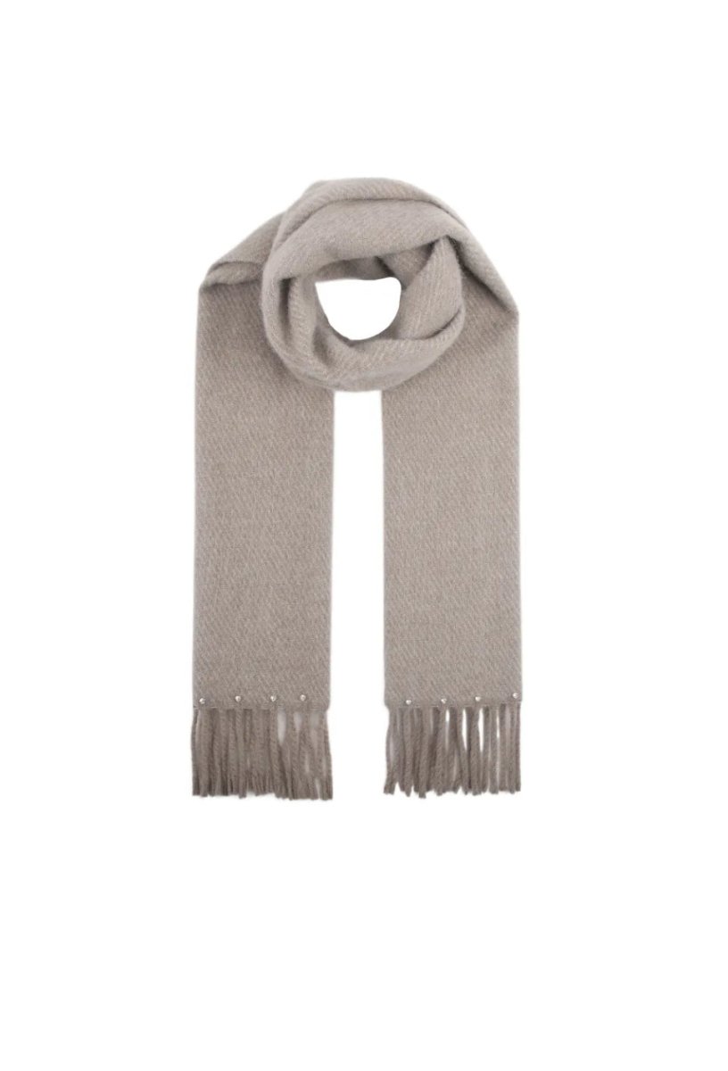Angel taupe halstørklæde - Aaberg DK