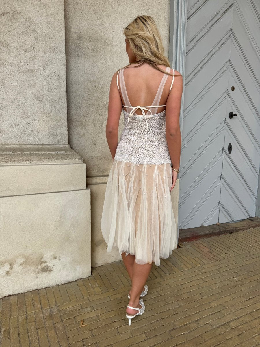 Auluna beige dress - Aaberg DK