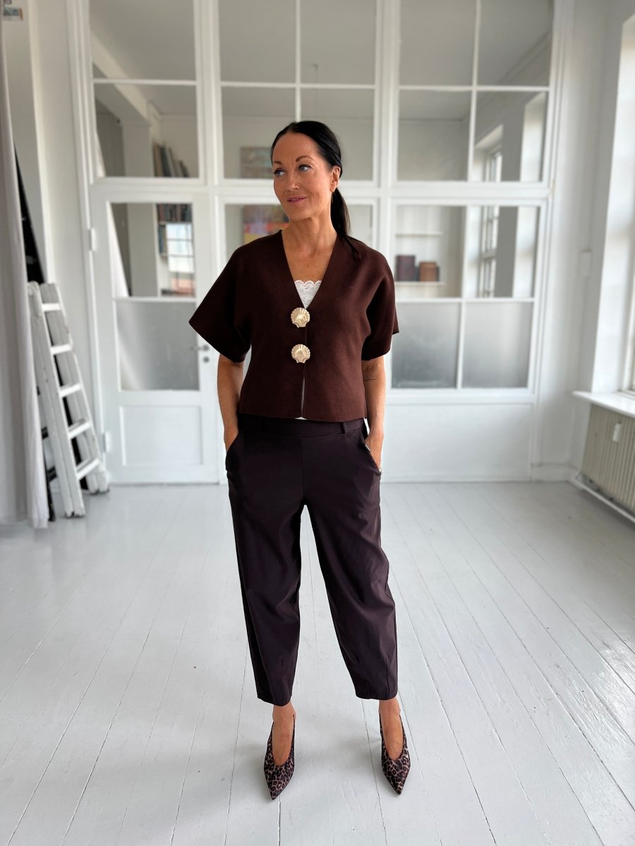 By Elsa dark brown vest - Aaberg DK