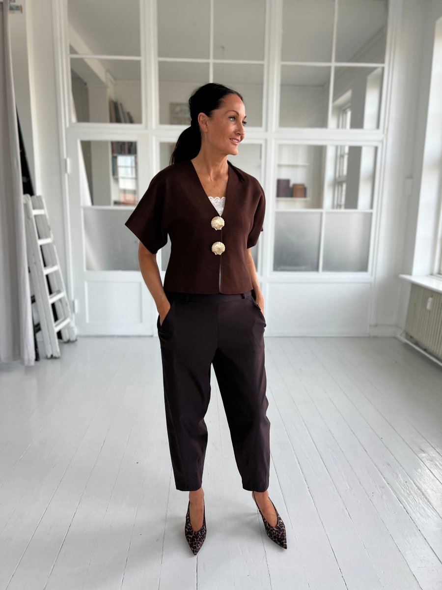 By Elsa dark brown vest - Aaberg DK