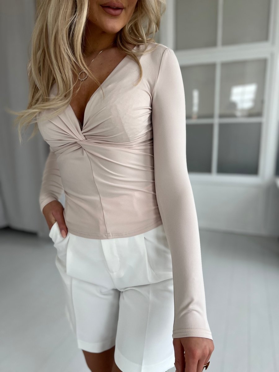 By Swan beige blouse - Aaberg DK