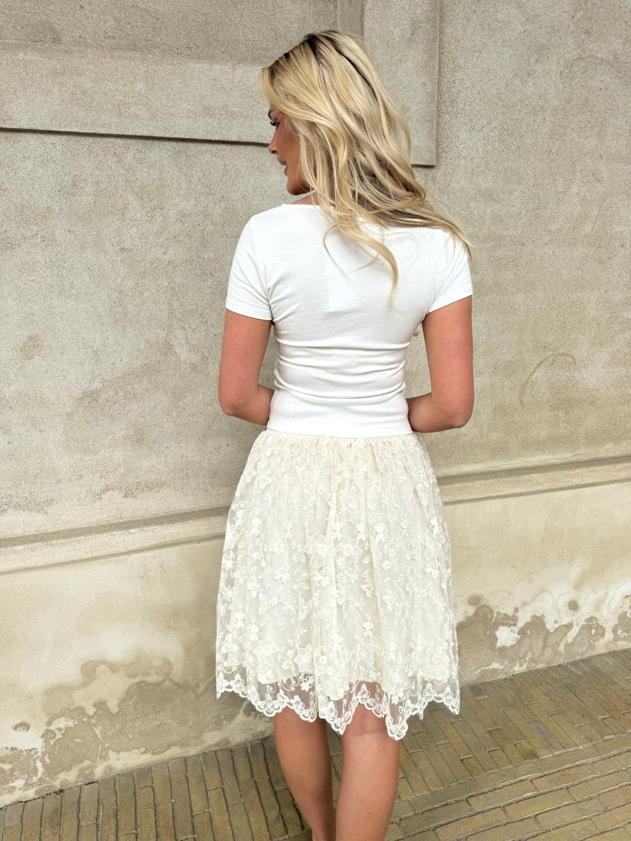 By Swan white romantic blouse - Aaberg DK