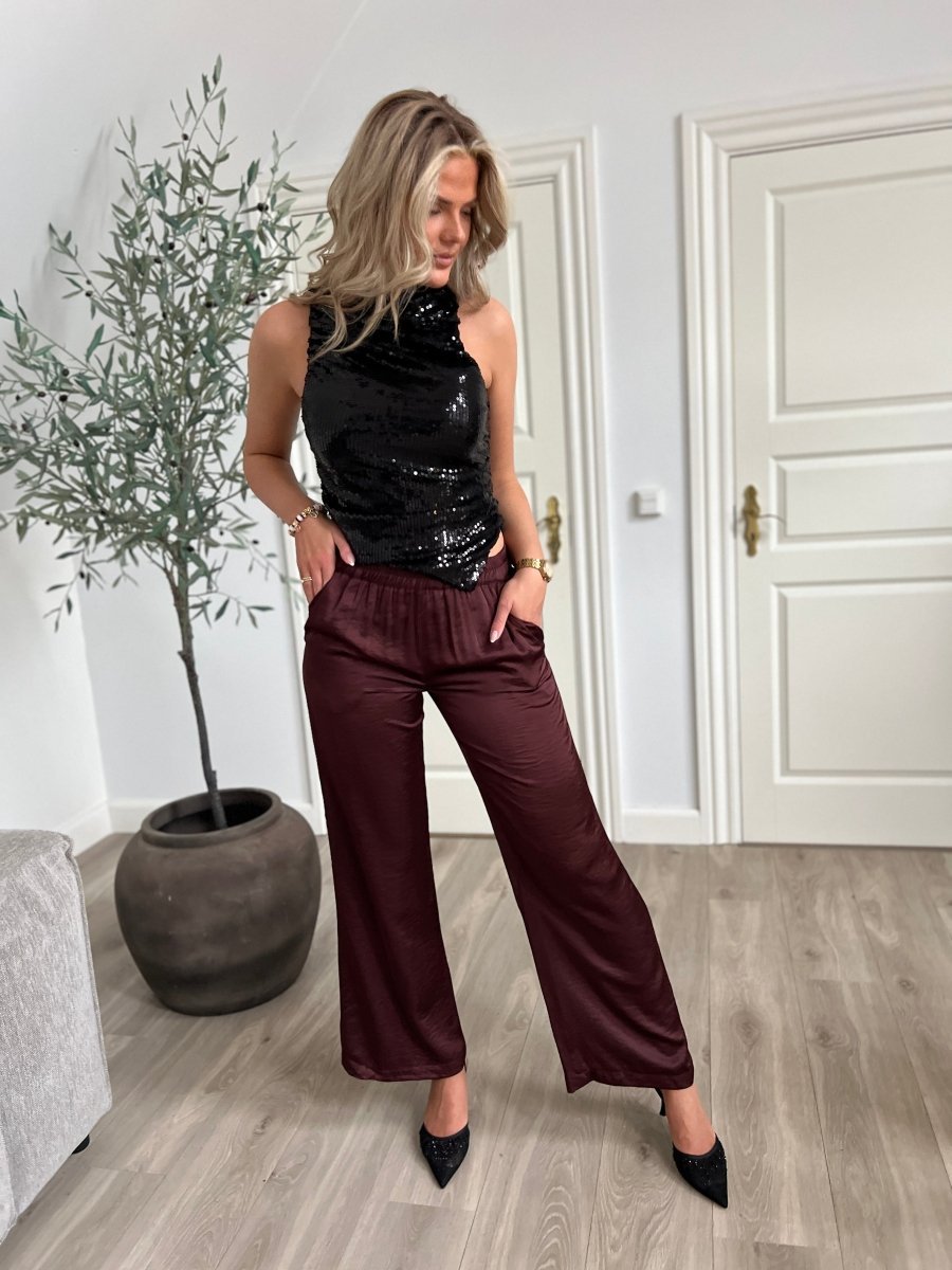 Continue - Bukser - Roberta bordeaux - Aaberg DK